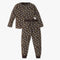 Boys All Over Print Crew Neck  T-Shirt With Trackpant Sleepwear Set