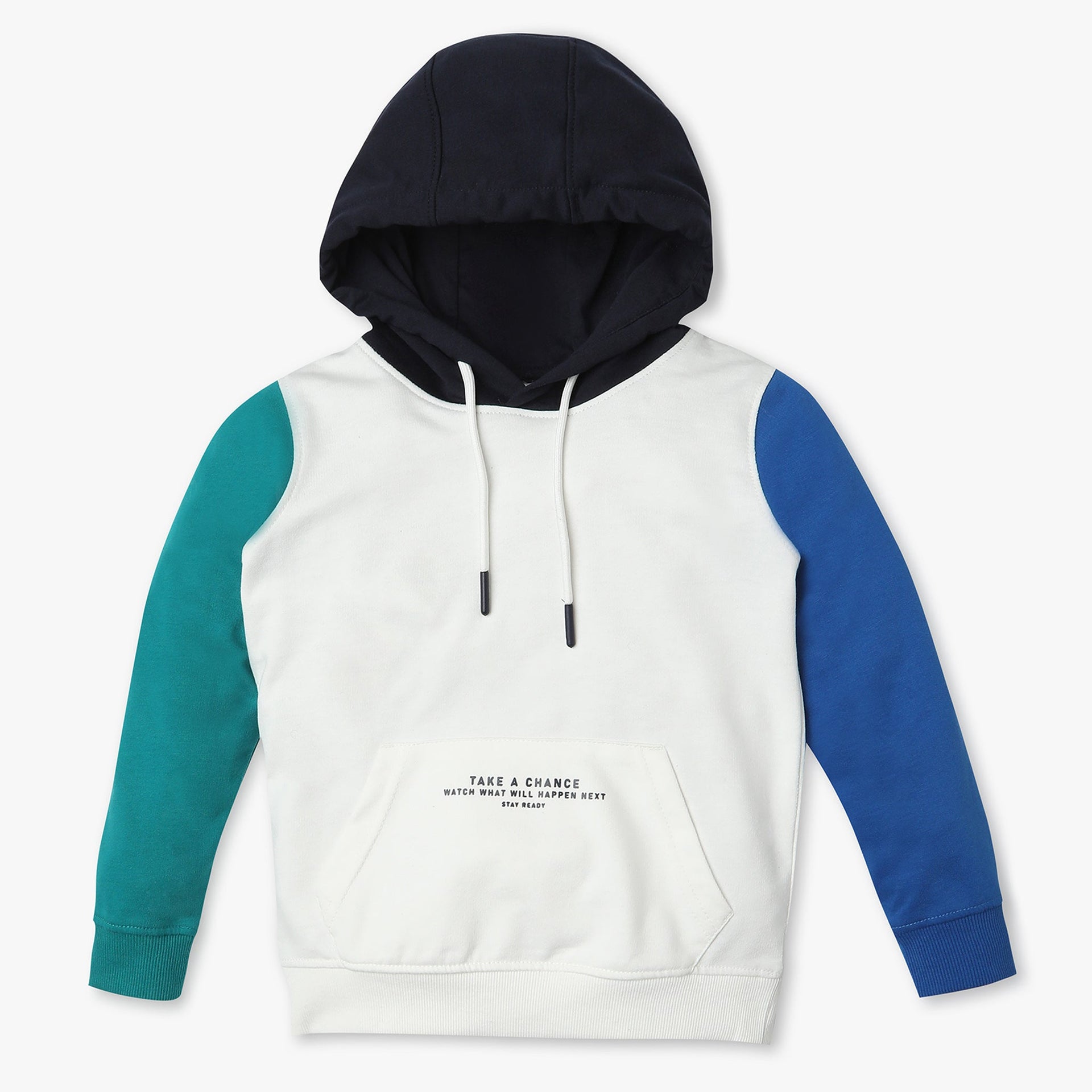 Boys Regular Fit Cut And Sew Sweat Tee