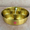 Brass Masala Box, Spice Container with 7 Compartments with Meenakari design on the Lid (Dia :- 7 Inch)