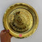 Brass Puja Plate, Pooja ki thali Nakshee Om Design embosed Pooja Plate (Dia 9 Inches)