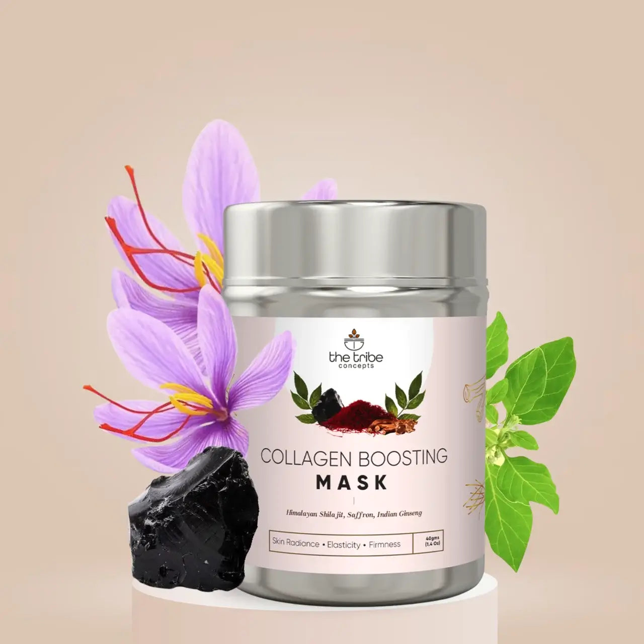 Anti-Ageing Collagen Mask - Shilajit & Ashwagandha to Reduces Wrinkles & Fine Lines