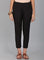 Black Solid Trousers