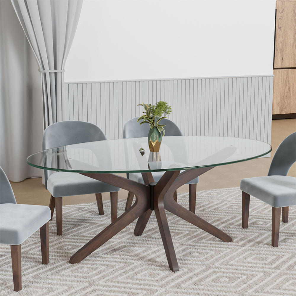 Walnut 6 discount seater dining table