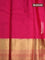 Pure kanchipuram silk saree green and pink with zari woven buttas and zari woven border