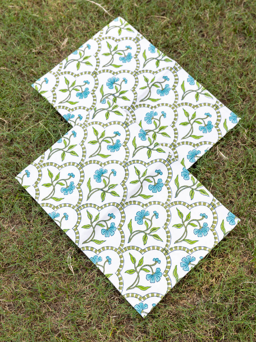 Chameli Block Printed Cotton Table Mat