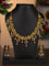 Antique necklace lakshmi & peacock design with kemp stones and pearl hangings