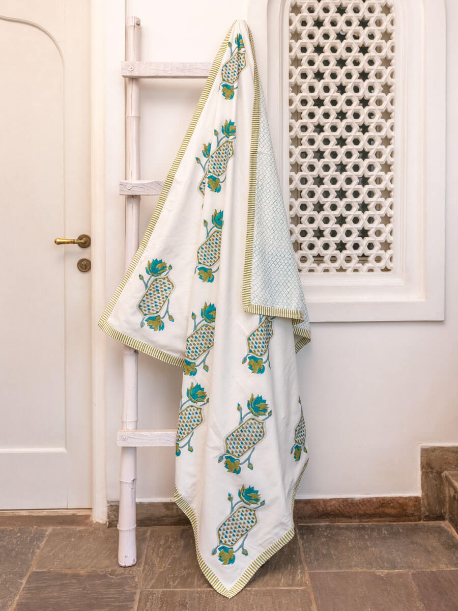 Tripti Block Printed Cotton Muslin Dohar