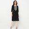Embroidered Yoke Cotton Dobby Kurta