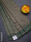 Banarasi semi crepe saree dark green with allover thread & zari woven butta weaves and woven border