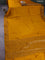 Chiniya silk saree mustard yellow with plain body and woven border