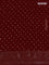 Chiniya silk saree maroon with plain body and woven border