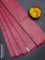 Banarasi semi silk saree pink with allover thread & zari weaves and woven border