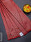 Banarasi semi silk saree red with allover thread & zari woven butta weaves and woven border