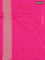 Banarasi semi silk saree pink with allover thread & zari weaves and woven border