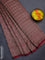 Banarasi semi silk saree maroon with allover thread & zari weaves and woven border