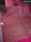 Banarasi semi silk saree pink with allover thread & zari weaves and woven border