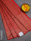 Banarasi semi silk saree red with allover thread & zari weaves and woven border