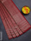 Banarasi semi silk saree maroon with allover thread & zari weaves and woven border