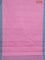 Coimbatore cotton saree light pink and teal green with allover self emboss and thread woven border