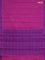 Coimbatore cotton saree purple shade and blue with allover self emboss and thread woven border