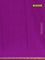 Arani semi silk saree purple with plain body and small zari woven border