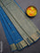 Arani semi silk saree peacock blue with zari woven buttas and zari woven border