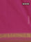 Arani semi silk saree pink and dual shade of yellow with plain body and zari woven simple border