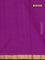 Arani semi silk saree purple with plain body and zari woven border