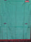 Banana pith saree teal green shade and maroon with thread woven buttas in borderless style