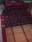 Kanchipuram soft silk saree wine shade and maroon with zari woven peacock buttas and zari woven butta border