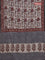 Jaipur cotton saree beige and maroon with allover kalamkari prints and printed border