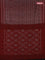 Ikat cotton saree maroon with allover ikat weaves and simple border