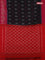 Ikat cotton saree black and red with allover ikat butta weaves and ikat style border