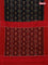 Ikat cotton saree black and red with allover ikat weaves and simple border