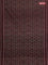 Ikat cotton saree maroon grey with allover ikat weaves and ikat style border