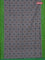 Ikat cotton saree grey and green with allover ikat butta weaves and ikat style border