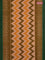 Ikat cotton saree multi colour and green with allover ikat weaves and simple border
