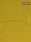 10 Yards chettinad cotton saree mustard yellow and dual shade of green with plain body and thread woven border