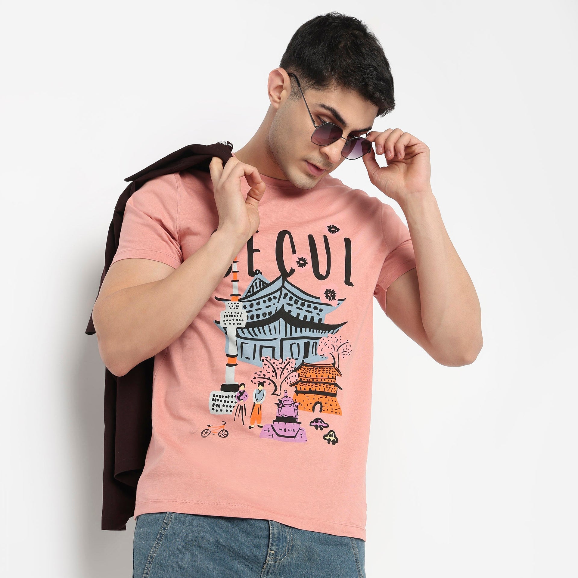 Cotton Crew Neck Graphitee