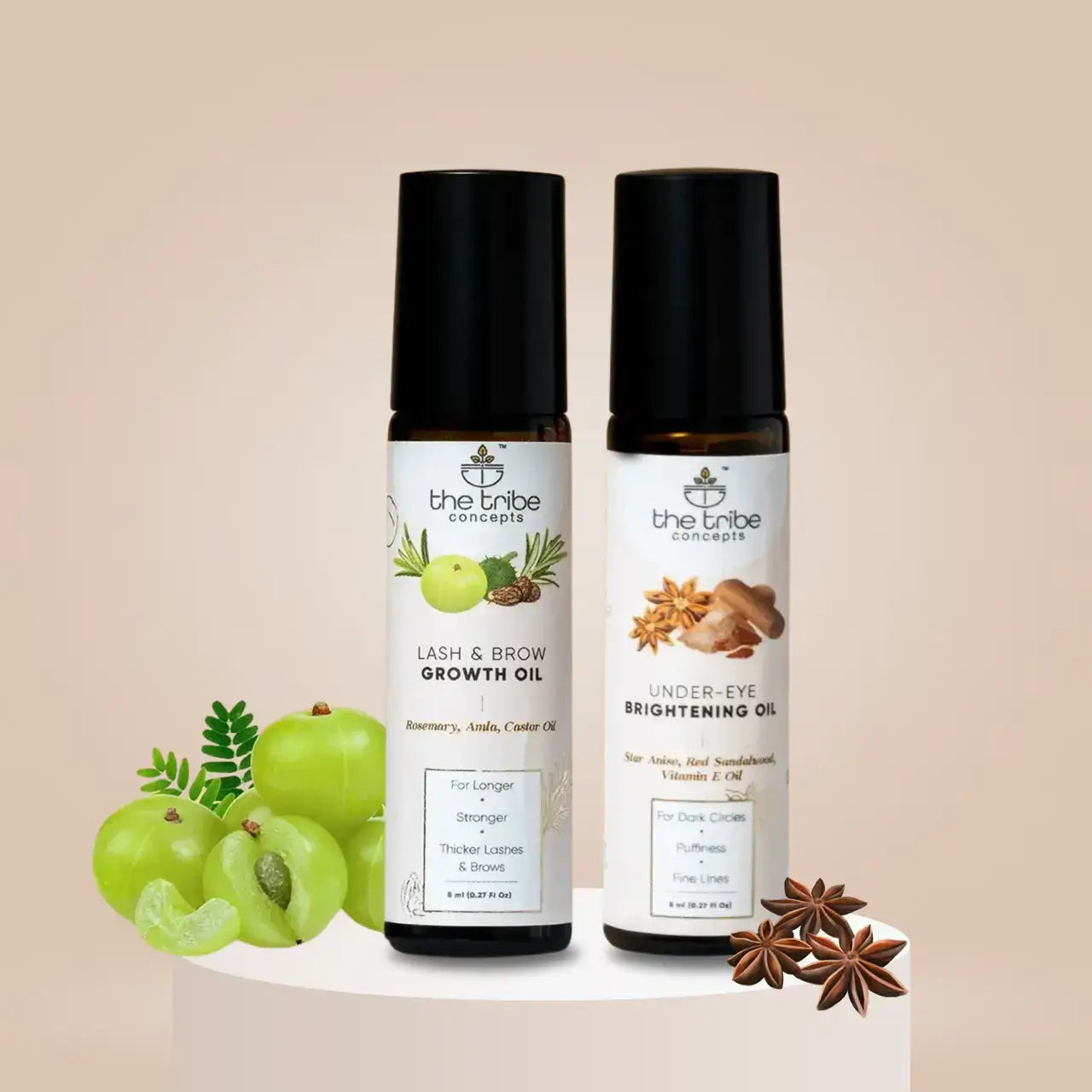 Eye-yurvedic Kit - Star Anise & Rosemary for Dark Circles, Lash and Brow Growth