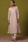 Solid  Flared Cotton Blend Kurta