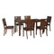 Floret 6 Seater Dining Set (Walnut)