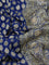 Banarasi georgette saree peacock blue with woven buttas & stone work and zardosi work border