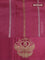 Banarasi poona silk saree light pink with silver & gold zari woven buttas and zari woven butta border