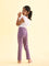 Girls Solid Dusty Voilet Super Stretch Jeggings