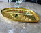 Gift item, banana leaf plate, Brass Thali, leaf designed multipurpose plate (Dia 7.5 Inches)