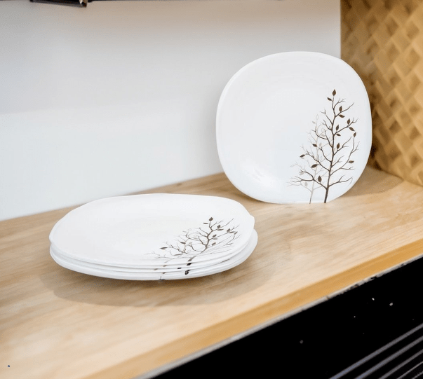 Laopala Quadra Autumnal Full Plate Set Of 6 White Cherrypick