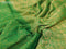 Art chiffon saree green with allover zari woven brocade weaves and zari woven border