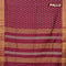 Bhagalpuri saree deep maroon with allover butta prints and zari woven border