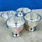 German Silver Chopala, Haldi Kumkum Holder with 4 Bowls Attached, Diameter 3.5 Inches